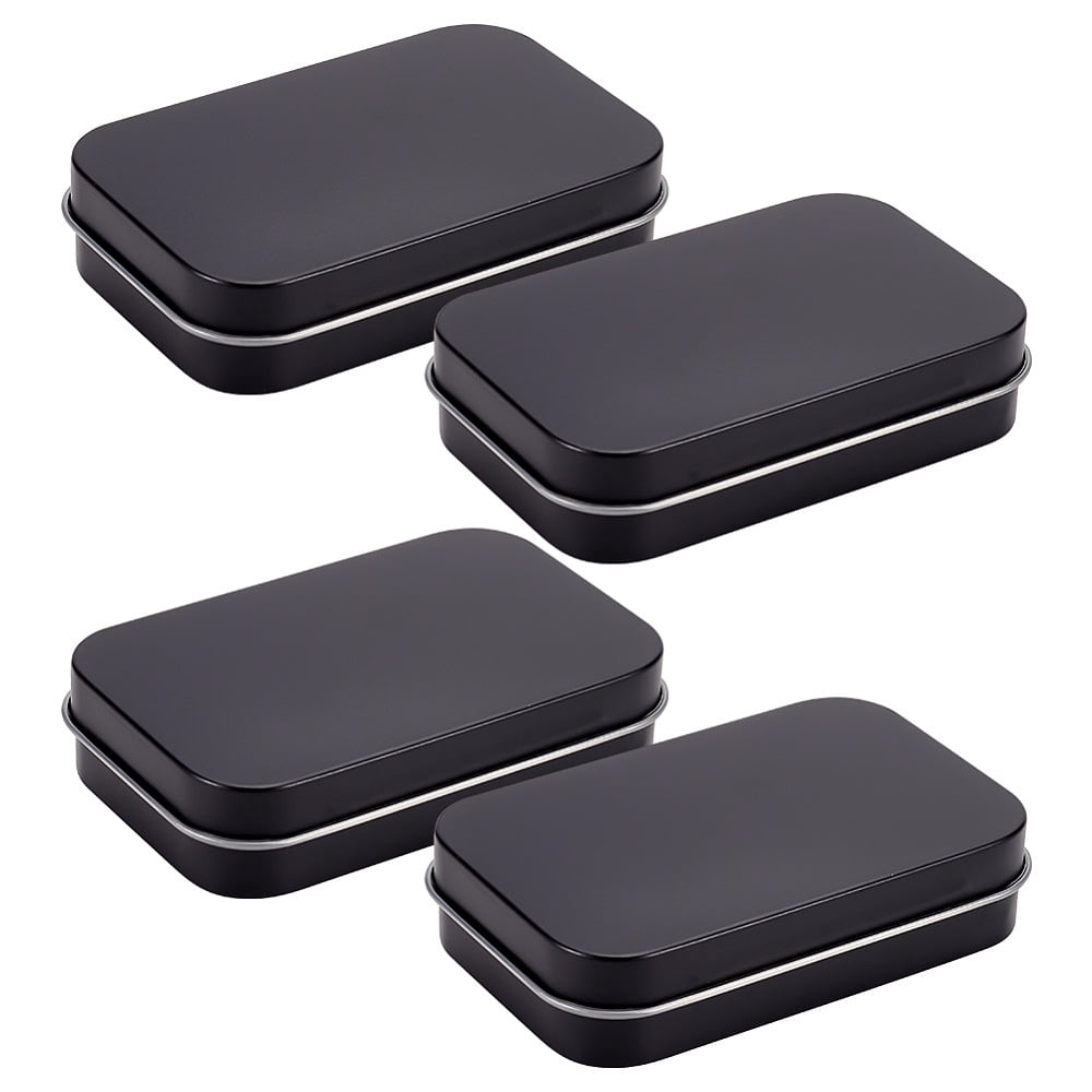 4pcs 4 pcs Small Tin boxes with Lid 9.8x6.35x2.2cm/3.86x2.5x0.87 Inch ...