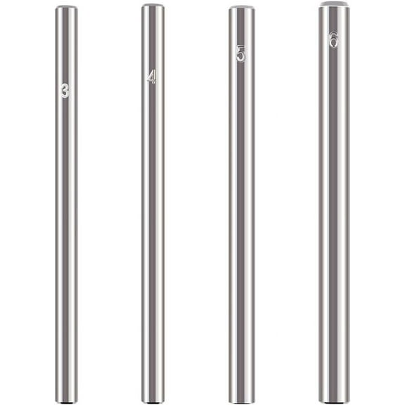 4pcs 4 style Metal Steel Snap Button Fastener Hand Punch Installation Tools Platinum 9.7~10x0.6~0.8cm 1pc/style