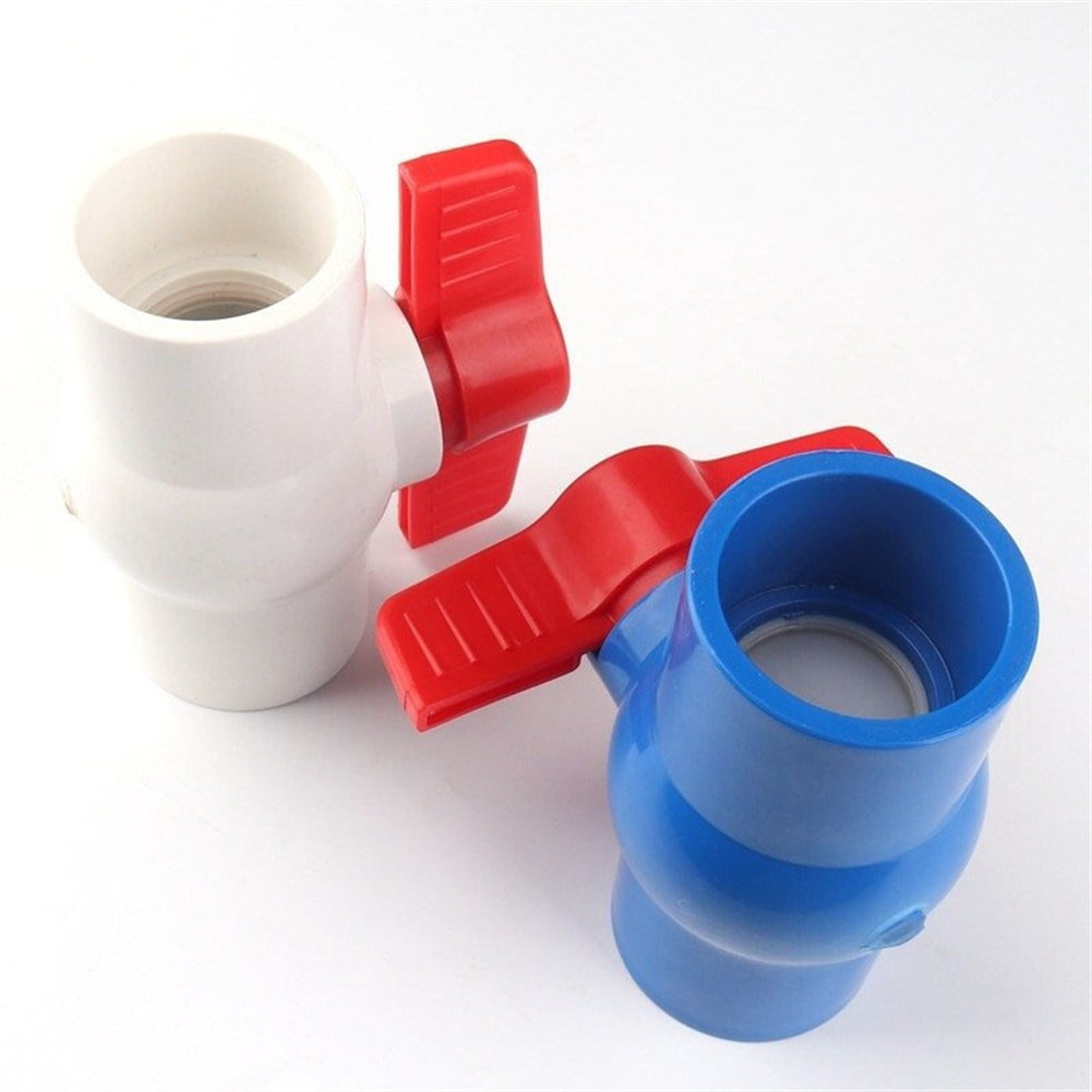 4pcs 40110mm PVC Ball Valve 1 1/4"4" Female Thread Globe Valve Garden