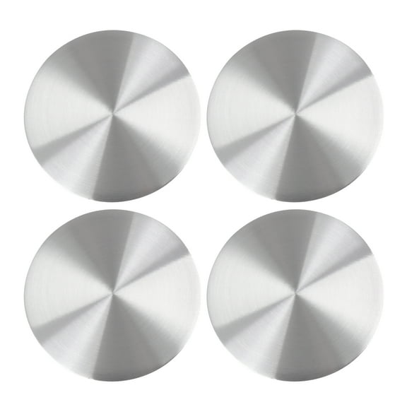 4pcs 45mm Silver Tone Car Auto Wheel Center Hub Cap Emblem Decal Sticker