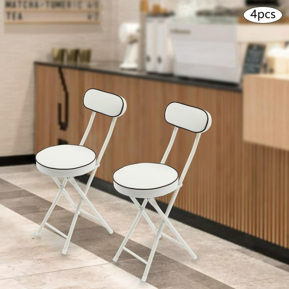 4pcs 48cm Upholstered Counter Stool Bar Stool Portable Folding Kitchen Dining Chair, for Camping Hiking Picnics Traveling
Outdoor