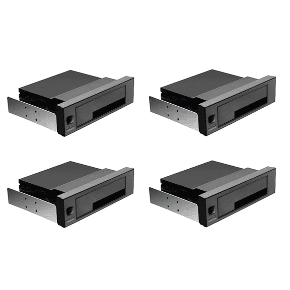 4pcs 5.25 Inch Internal Tray-Less Bay III Hard Drive Backplane Enclosure Hot Swap Mobile Rack for 2.5/3.5 HDD
