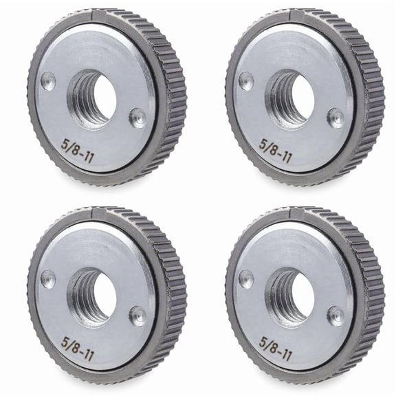 4pcs 5/8 Inch-11 Grinder Nut,Quick Release Angle Grinder Flange Nut Grinder Locking Nut for Angle Grinder