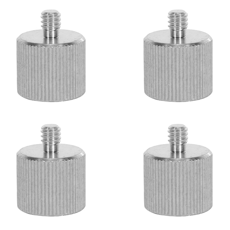 4pcs 5/8 Inch Female to 1/4 Inch Male Camera Microphone Stand Tripod ...