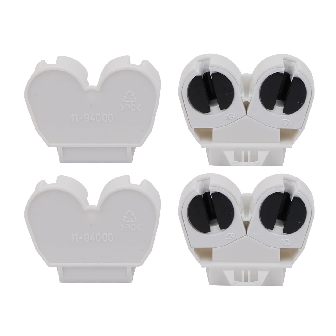 Aexit 4Pcs AC 500V 2A G5-F288A Portalampada T8 Light G5 Base Fluorescent Portal Bianco ID: 417816
