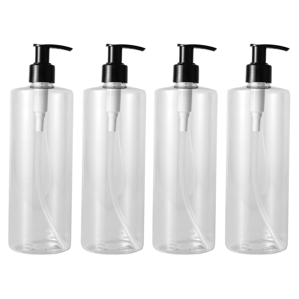 4pcs 500ml Empty Lotion Bottles Containers Plastic Toiletry Bottles