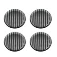 thumbnail image 1 of 4pcs 50mm Car Wheel Center Hub Cap Sticker Emblem Badge Decal Carbon Fiber Pattern, 1 of 6