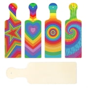 4pcs 5D Diamond Painting Kit Cutting Board, Rainbow Heart-Shaped DIY Wooden Tray for Desserts, Cheese, and Snacks, Handmade Rhinestone Craft, Home Kitchen Decor Gift