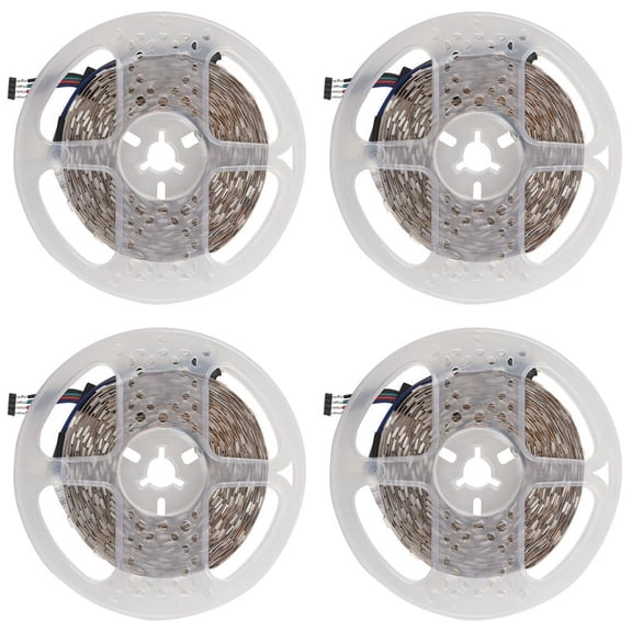 4pcs 5M RGB 300 5050 LED Flexible Light Strip Non-Waterproof DC12V