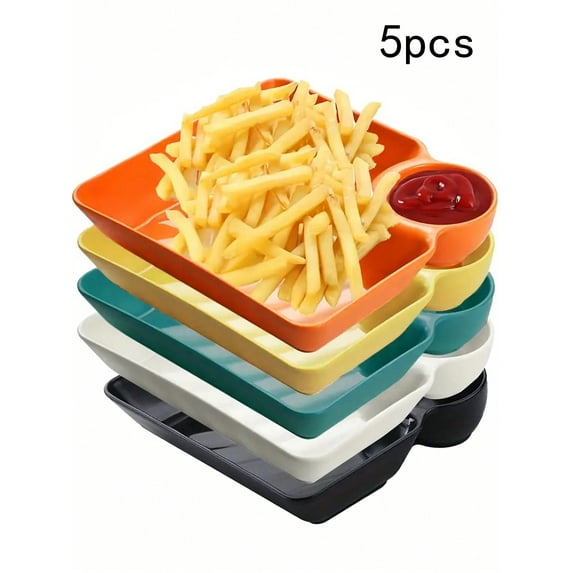 4pcs/5pcs Plastic Dipping Sauce Dish For Dumplings,Kitchen,Christmas Gift