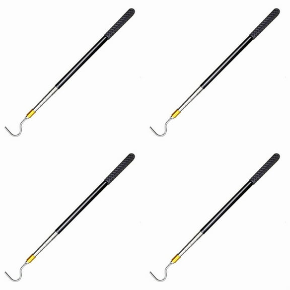 4pcs 61inch Snake Hook Reptile Catcher Stick Pole,Snake Handling Tool Kit