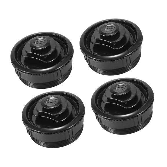 4pcs 63mm Air Conditioning Deflector Outlet Side Roof Round Air Vent Ventilation Outlet for Car RV Bus Black Auto Replacement Parts