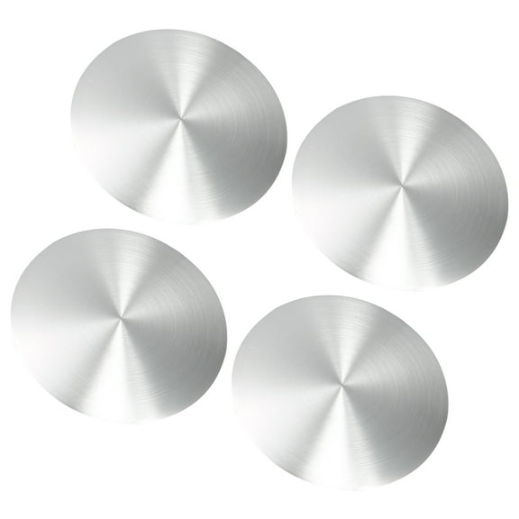4pcs 64.5mm Silver Tone Car Auto Universal Wheel Center Hub Caps Emblem Badge Decal Sticker