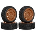 thumbnail image 1 of 4pcs 68mm -Tires Rubber Tire Wheel Tyre for XV01 XV02 TT01 TT02 PTG-2 1/10 RC -Racing Car Upgrade Parts Brown, 1 of 6