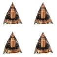 thumbnail image 1 of 4pcs 6cm Crystal Gravel Spiral Pyramid Spiral Coil Pyramid Handmade Home Furnishing Crafts Spiral Copper Wire, 1 of 6