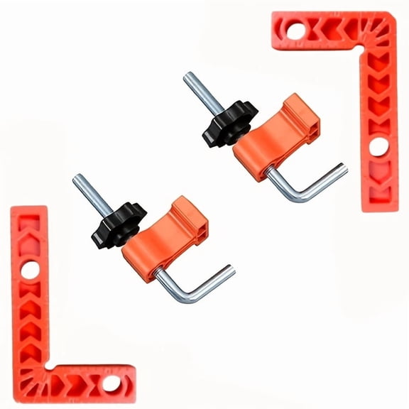 4pcs, 6pcs, 8pcs, 90-Degree Right Angle Positioning Blocks, Woodworking Fixture Fixing Clamp L-Shaped Blocks, Suitable for Picture Frames, Cabinets, Boxes
