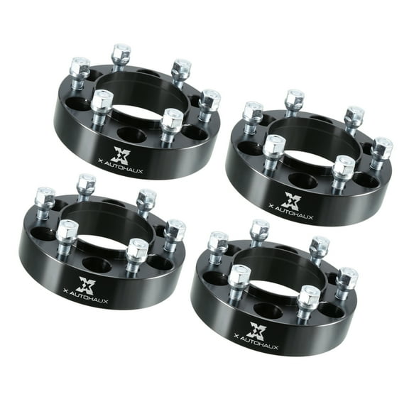 Unique Bargains 4pcs 6x5.5" 1.5" Thickness Wheel Spacer Adapter Black for Lexus for Toyota