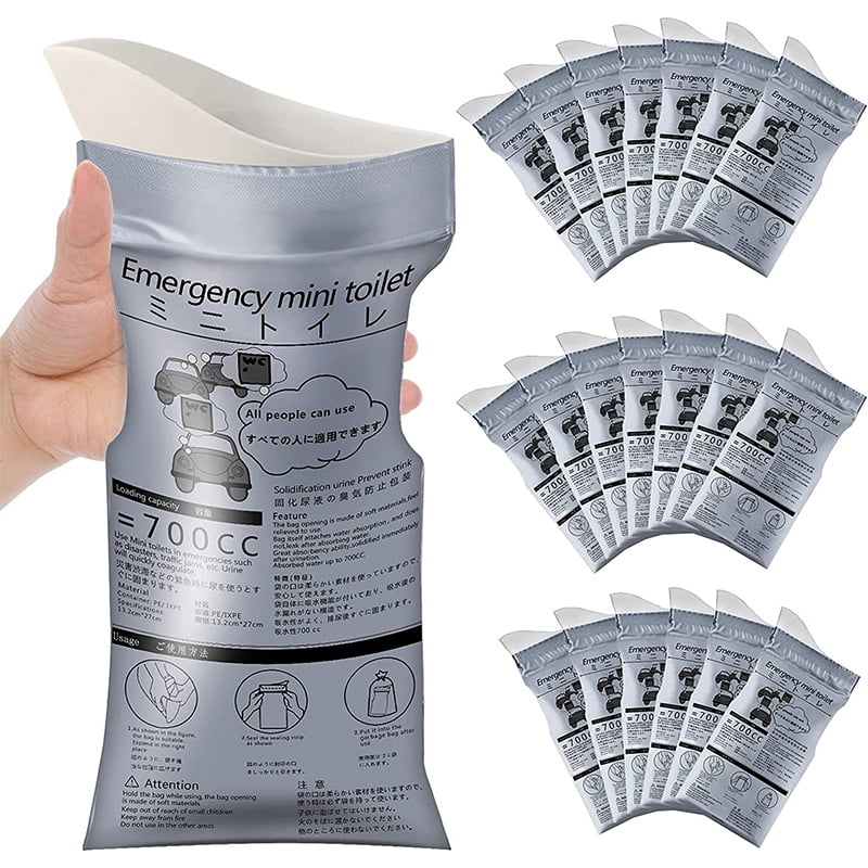 4pcs 700ml Emergency Car Urine Bag Vomit Bags Mini Toilet Mobile