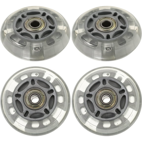 4pcs 72mm LED Skate Wheels Inline Roller Wheels for Outdoor Replacement (Random Color)