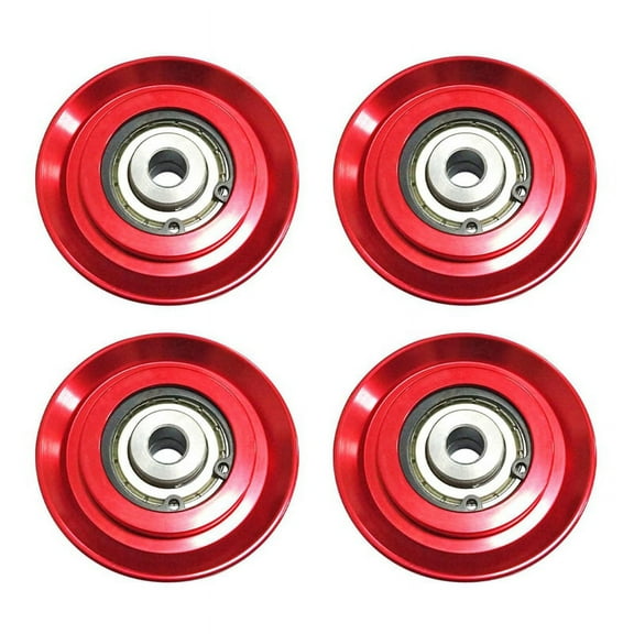 4pcs 73mm Universal Aluminum Lift Bearing Pulley Wheel Cable Fitness Gym Equipment