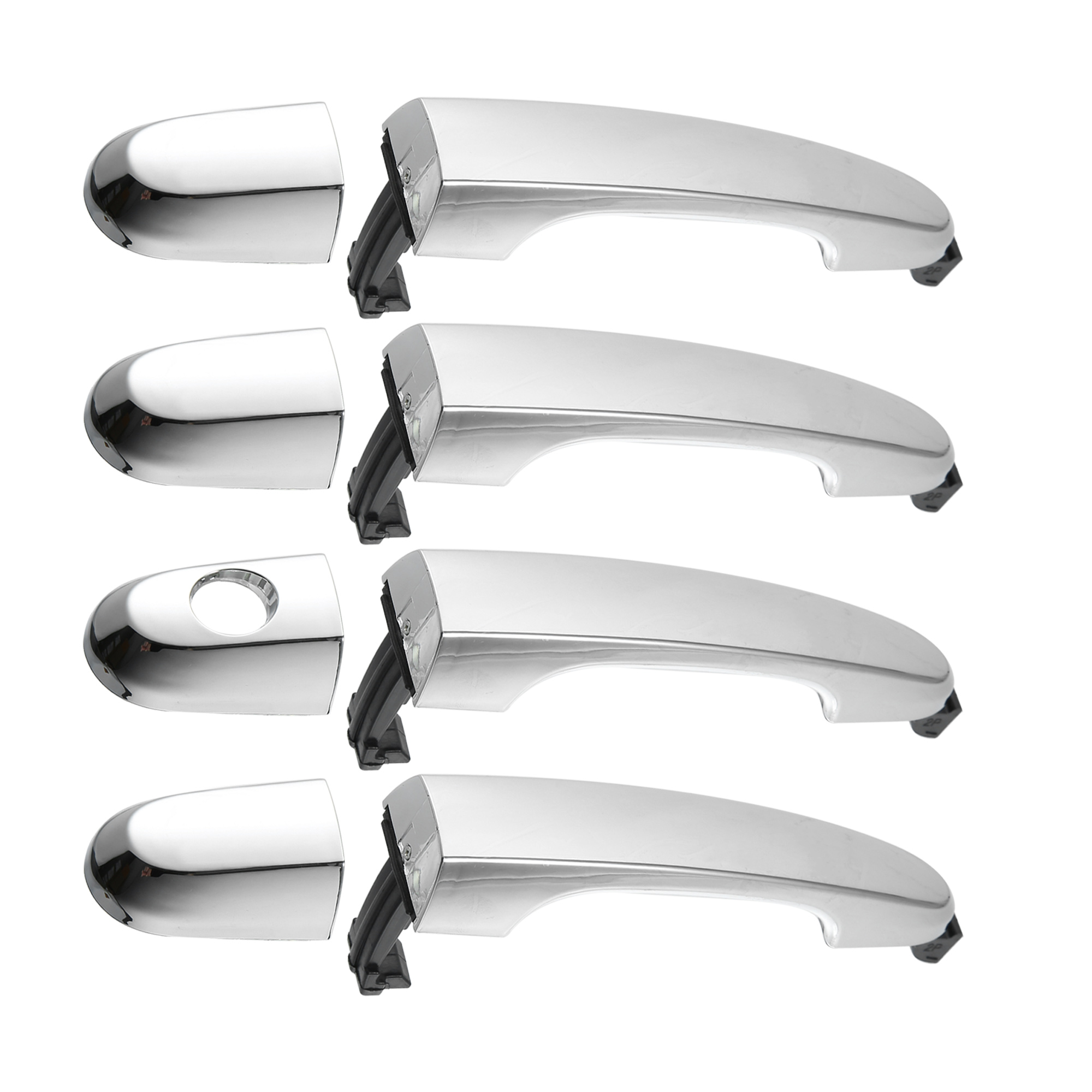 Chrome Door Handle Set For 2011-2015 Kia Sorento | 4-Piece Exterior Front Rear