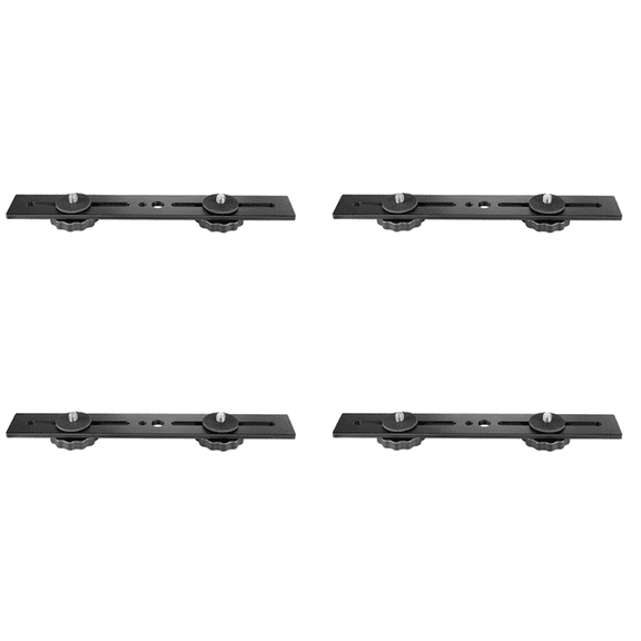 4pcs 8inch Dual Flash Camera Mount Tripod Bracket with 1/4 Screw for 3D Stereoscopic Photography DSLR Camera Accessories