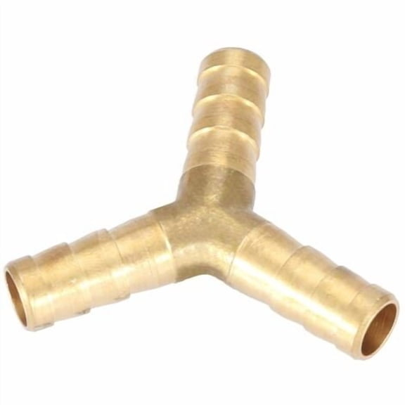 4pcs 8mm 3 Way Brass Y Barbed Connector Tee Fitting for Air Gas Water Connector