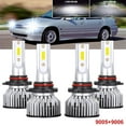 thumbnail image 1 of 4pcs 9005 9006 LED Headlight Bulbs For Toyota Matrix 2003-2014 Combo HB3 HB4 High Low Beam Kits 6000K Bright White, 1 of 7