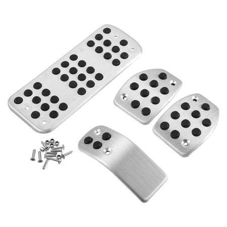 4pcs Accelerator Pedal and Brake Pedal Cover Set for Peugeot 207 2010-2014 for Peugeot 208 2014-2017