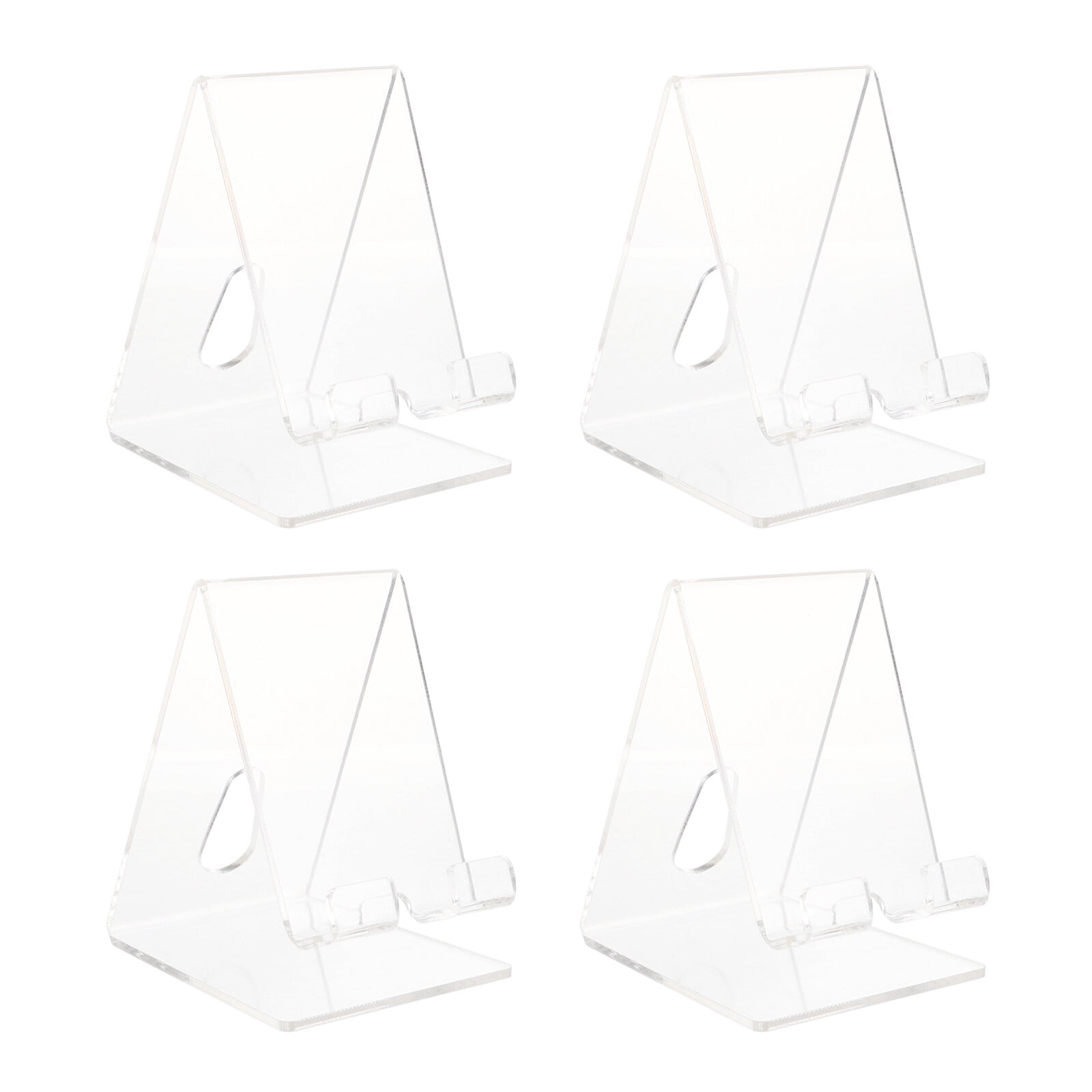 Smartphone Display Rack 4pcs Acrylic Smartphone Stand Transparent Display Holder Shopwindow ...