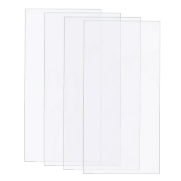 4pcs Acrylic Stamping Blocks Tools with Grid Lines Decorative Stamp Blocks for Scrapbooking Crafts Making Square Clear 50x50x7mm