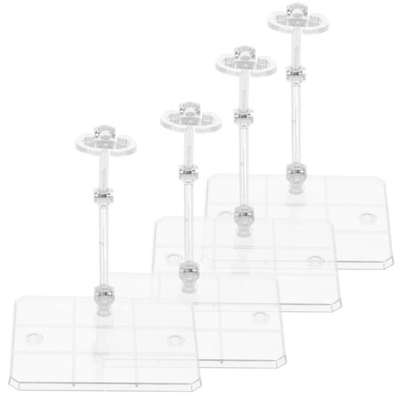 4pcs Action Figure Stands Adjustable Action Figure Display Stands Based Model Stand