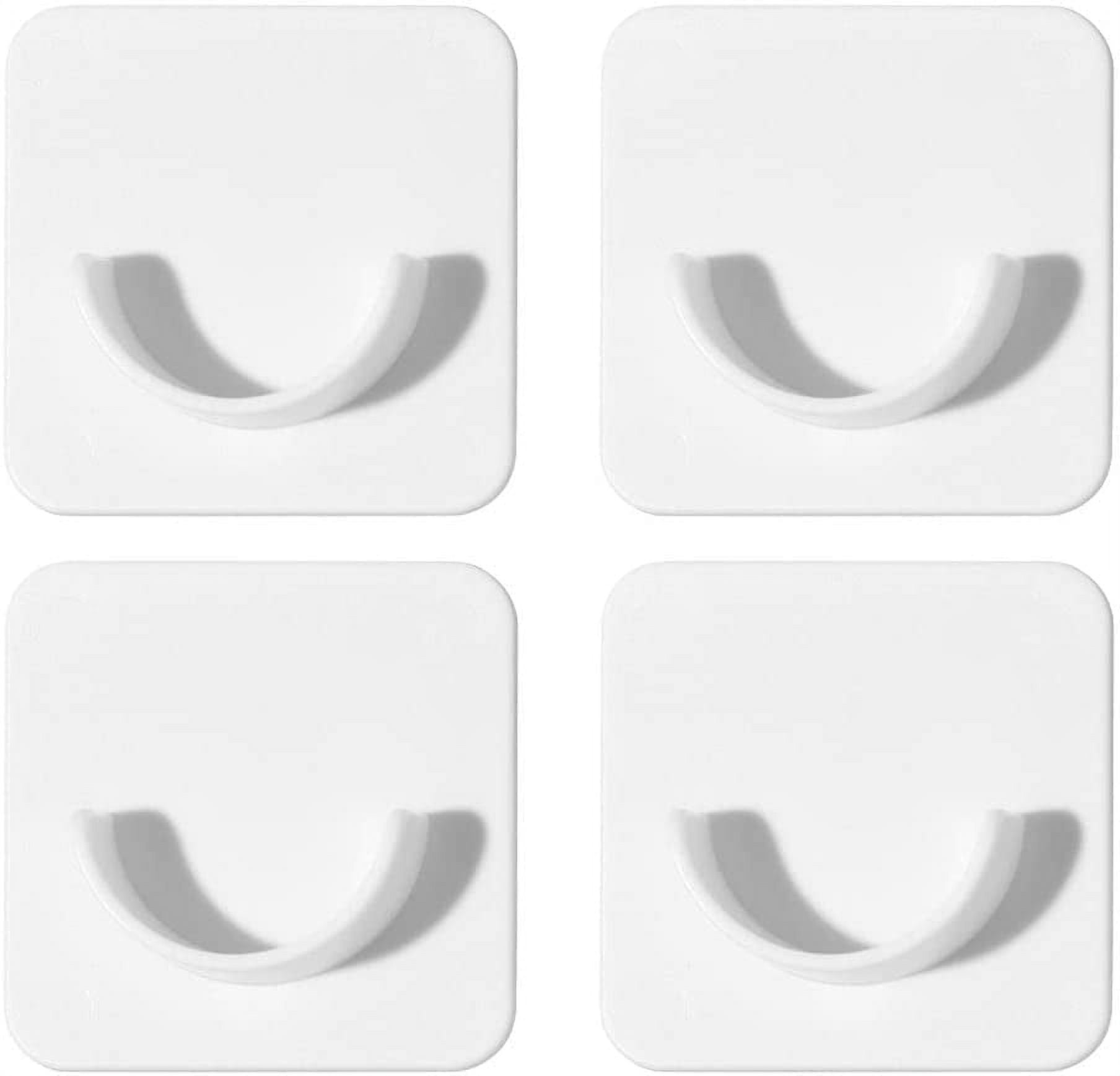 4pcs Adhesive Shower Curtain Rod Holder, U Shape Closet Rod Bracket