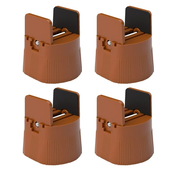 4pcs Adjustable Non- Chair Feet Pads, Plastic Furniture Risers for Bed, Table, Sofa, Fixed Anti-Skid Pads