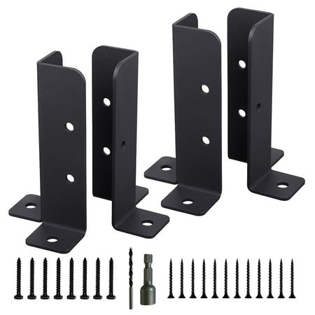 4pcs Adjustable Deck Post Anchor Base Brackets Fence Support For Pergola Railing