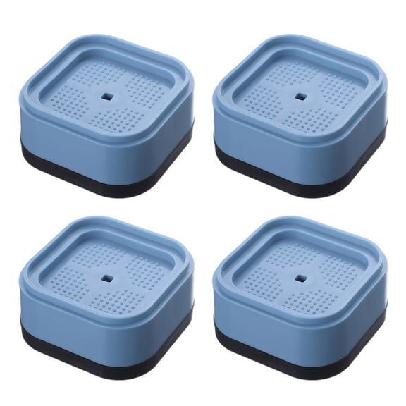 4pcs Adjustable Height Bed Risers, Stackable Furniture Lifts for Washing Machine, Elevated Furniture Supports with Shock-Absorbing Pads
