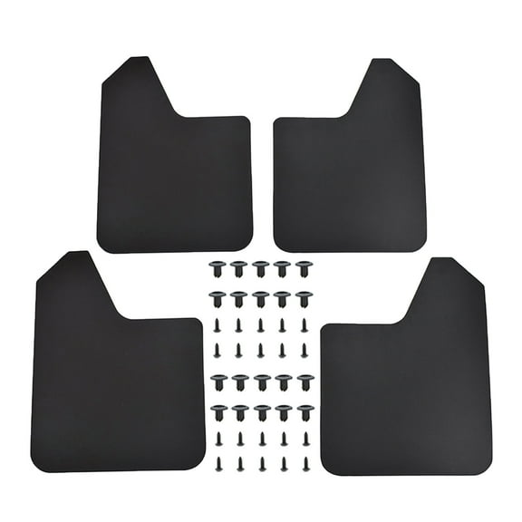 4pcs Adjustable Mud Flaps Weather Resistant Splash Guards For Car SUVs Long Lasting Use Rural Drives Simple Installation