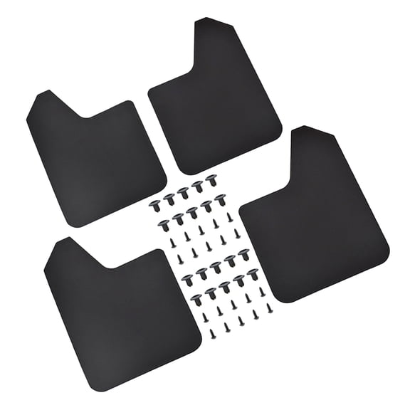 4pcs Adjustable Mud Flaps Weather Resistant Splash Guards For Car SUVs Long Lasting Use Rural Drives Simple Installation