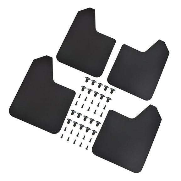 4pcs Adjustable Mud Flaps Weather Resistant Splash Guards For Car SUVs Long Lasting Use Rural Drives Simple Installation