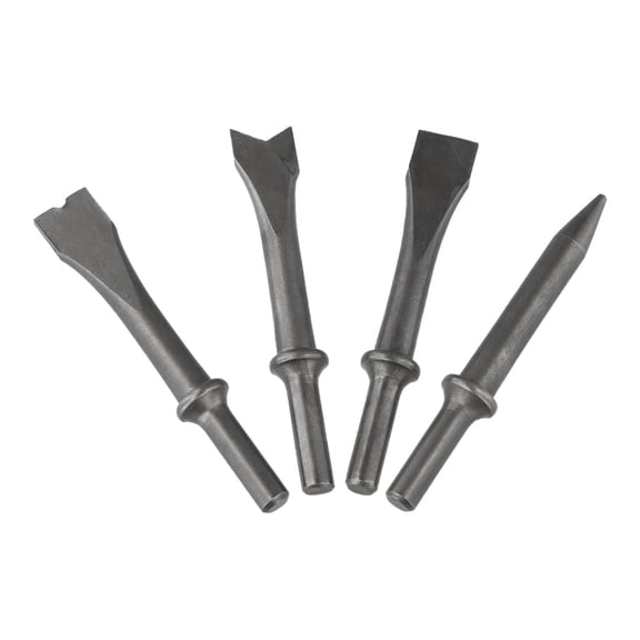 4pcs Air Chisel Shovel Head Long-handled Shovel Head Air Hammer Bit Pneumatic 150 Gas Shovels For Rust Remove Welding Slag Burrs