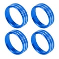thumbnail image 1 of 4pcs Air Conditioner Knob Ring Covers Aluminum Alloy Fit for Ford F150 XLT 2015-2019 Blue, 1 of 6