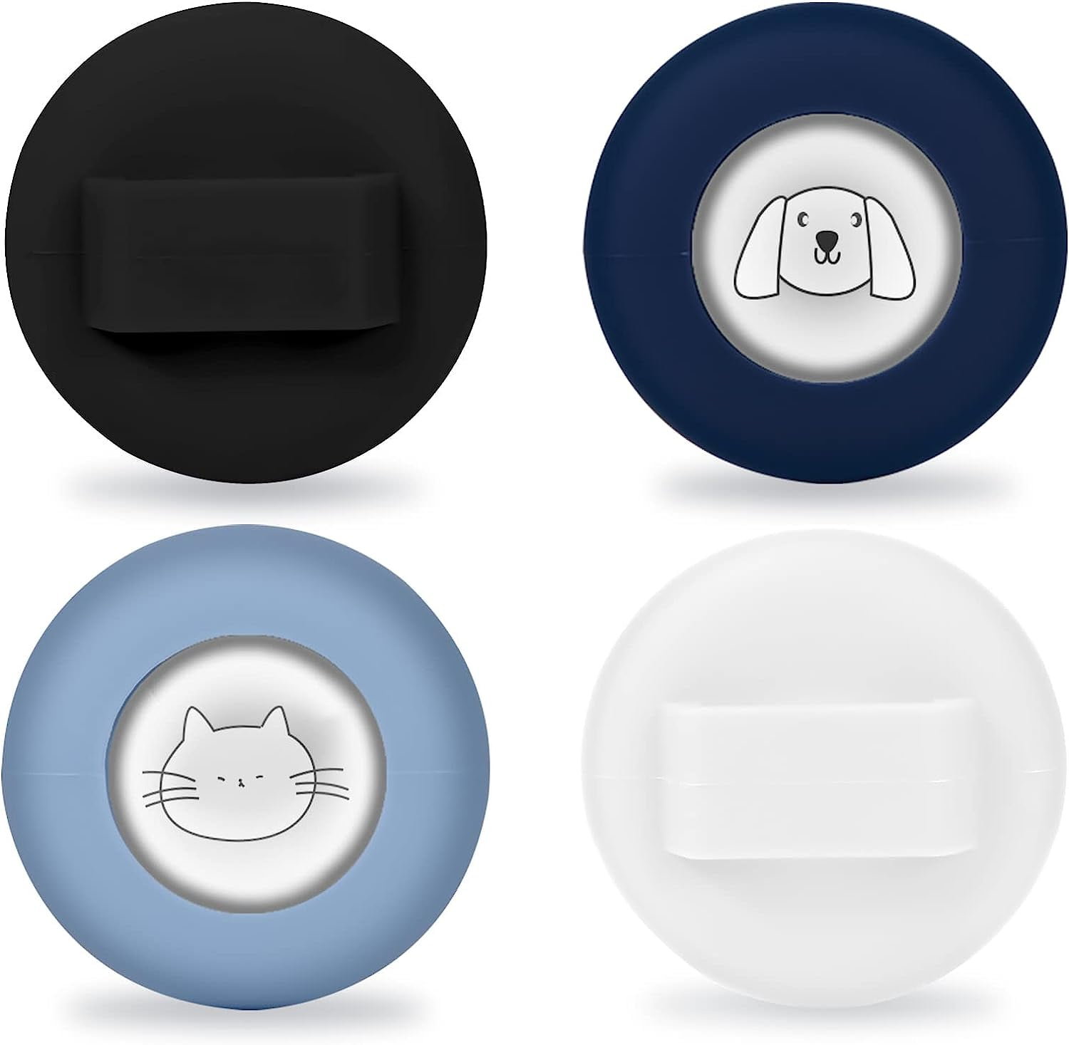 4pcs Airtag Cat Collar Holder Waterproof for 0.63inch Width Strap