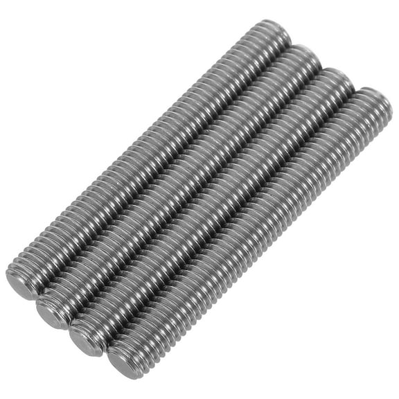 4pcs All Thread Stainless Steel Rods For Versatile Applications Suitable For Mechanical And Structural Projects And Long-Lasting
