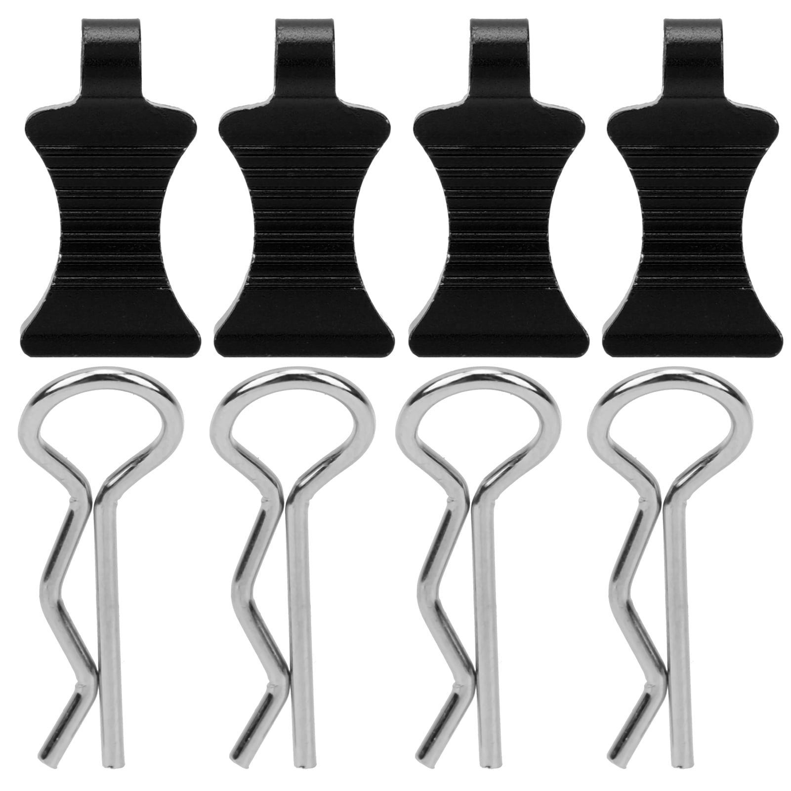 4pcs Aluminium Alloy RType Car Body Shell Clips Pin with Fixing Bracket ...