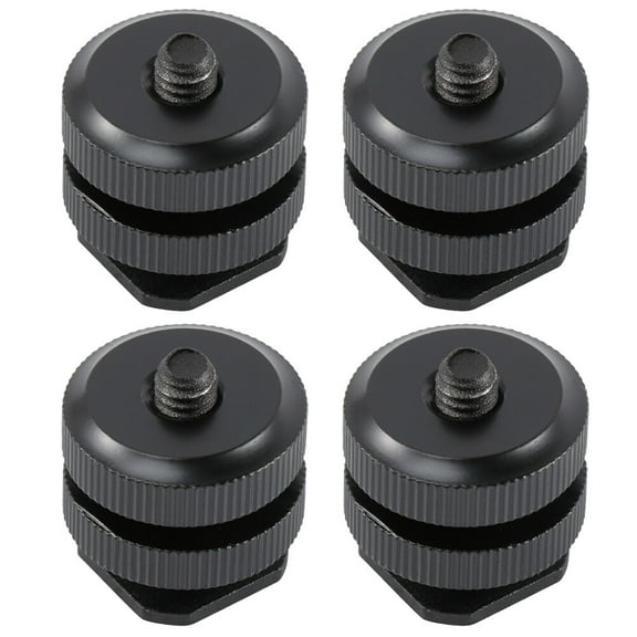 4pcs Aluminum Alloy Hot Shoe Mount Camera Cold Shoe Mount Camera Accessory
