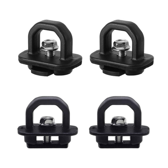 4pcs Aluminum Truck Bed Cargo Tie Down Anchors Hooks for Pickup Secure Fixing