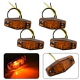 thumbnail image 1 of 4pcs Amber LED Side Marker Light Front 12V-24V Car Van Truck Trailer Lorry Lamp, 1 of 8