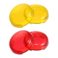 thumbnail image 1 of Unique Bargains 4pcs Amber Red Motorcycle Turn Signal Light Lens Covers Front Rear for Harley Davidson Sportster Softail Road King, 1 of 6