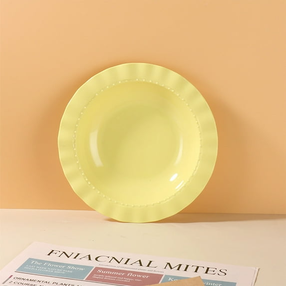 4pcs Appetizer Plates, Small Dessert Lunch Salad Plates, Reusable Plastic Party Cocktail Plates, Pinch Bowls for Cooking Prep, Side Dish Serving for Dinner B