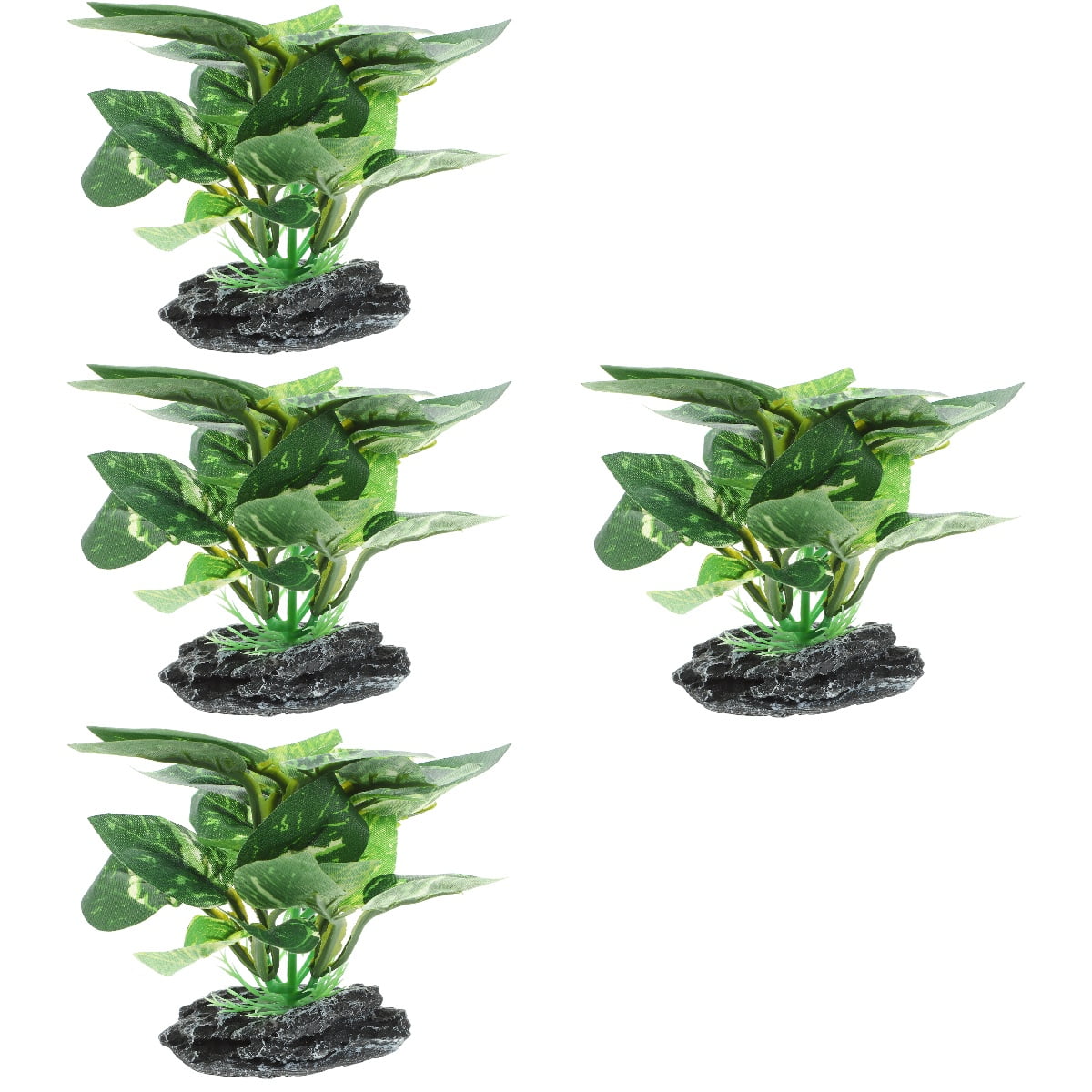 4pcs Aquarium Fake Plant Betta Fish Tank Plant Fish Tank Artificial